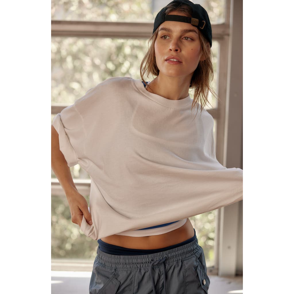 Free People Fp Movement Tackle Cotton T-shirt In White