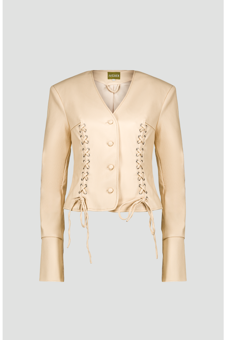 Gia Pu Jacket, Main, color, Beige