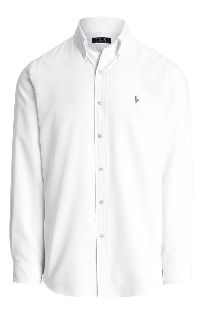 Polo Ralph Lauren Classic Fit Performance Oxford Button-Down Shirt, Alternate, color, White
