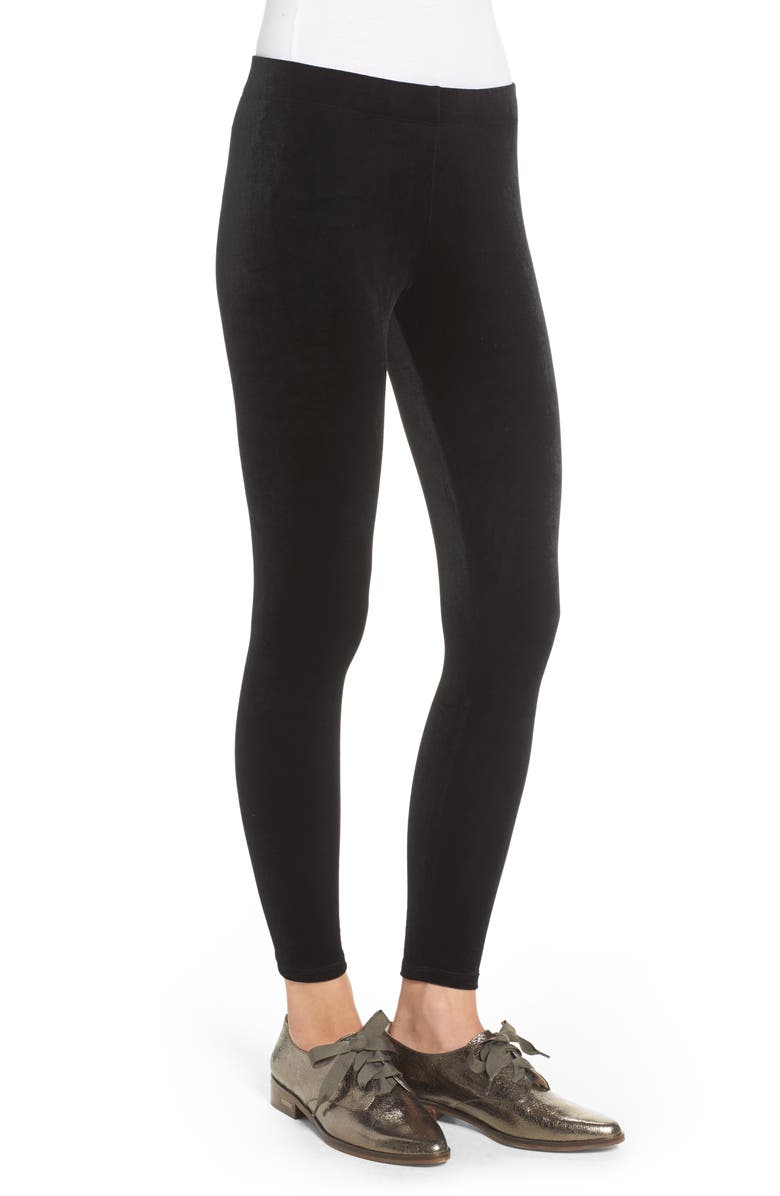 Nordstrom Luxe Velvet Leggings, Alternate, color, 