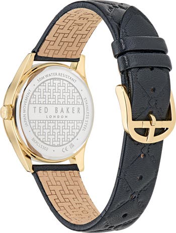 Ted Baker Coolly Leather Strap Watch, 34mm | Nordstrom