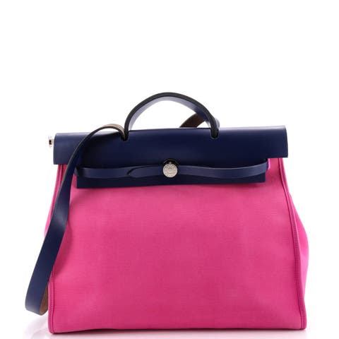 Herbag Zip Leather and Toile 39