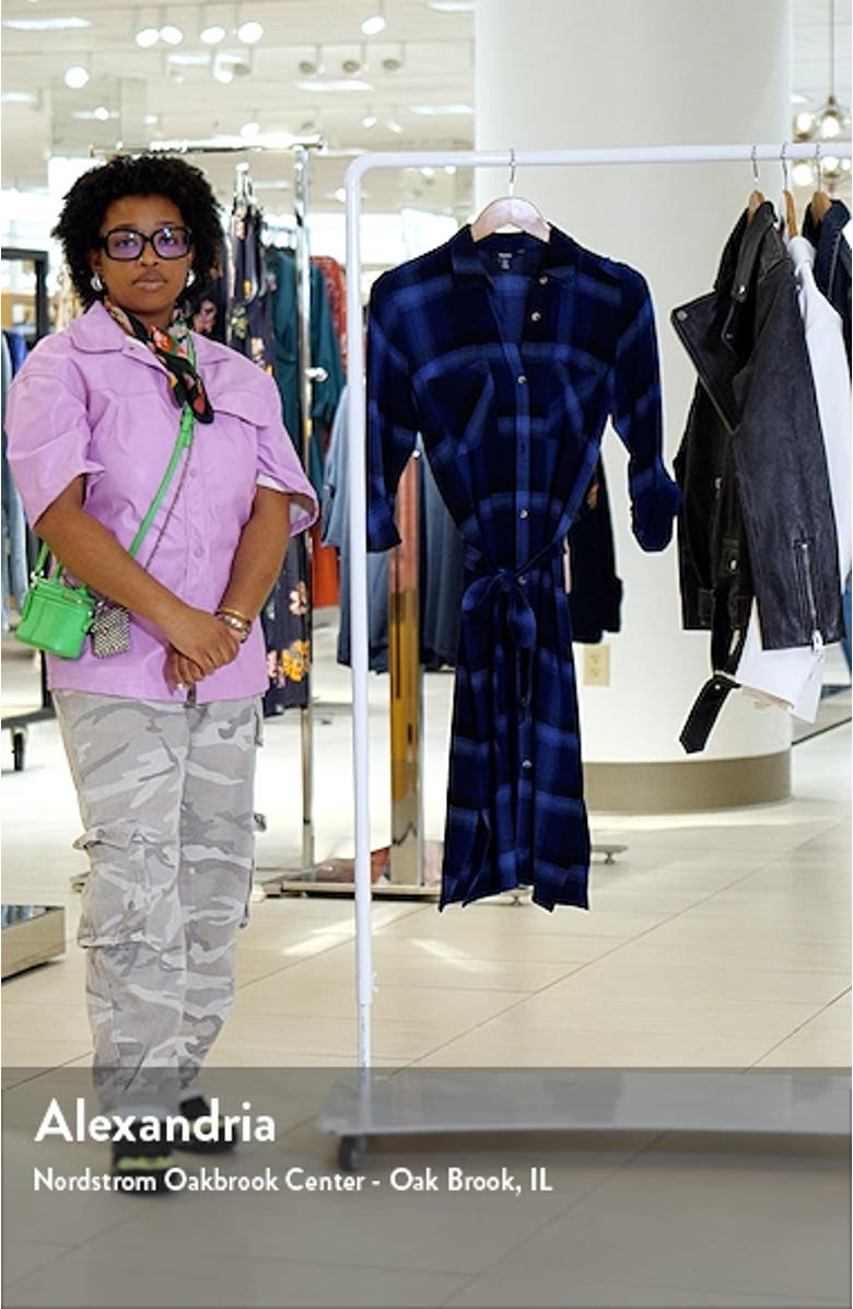 Gwen Plaid Long Sleeve Shirtdress, sales video thumbnail