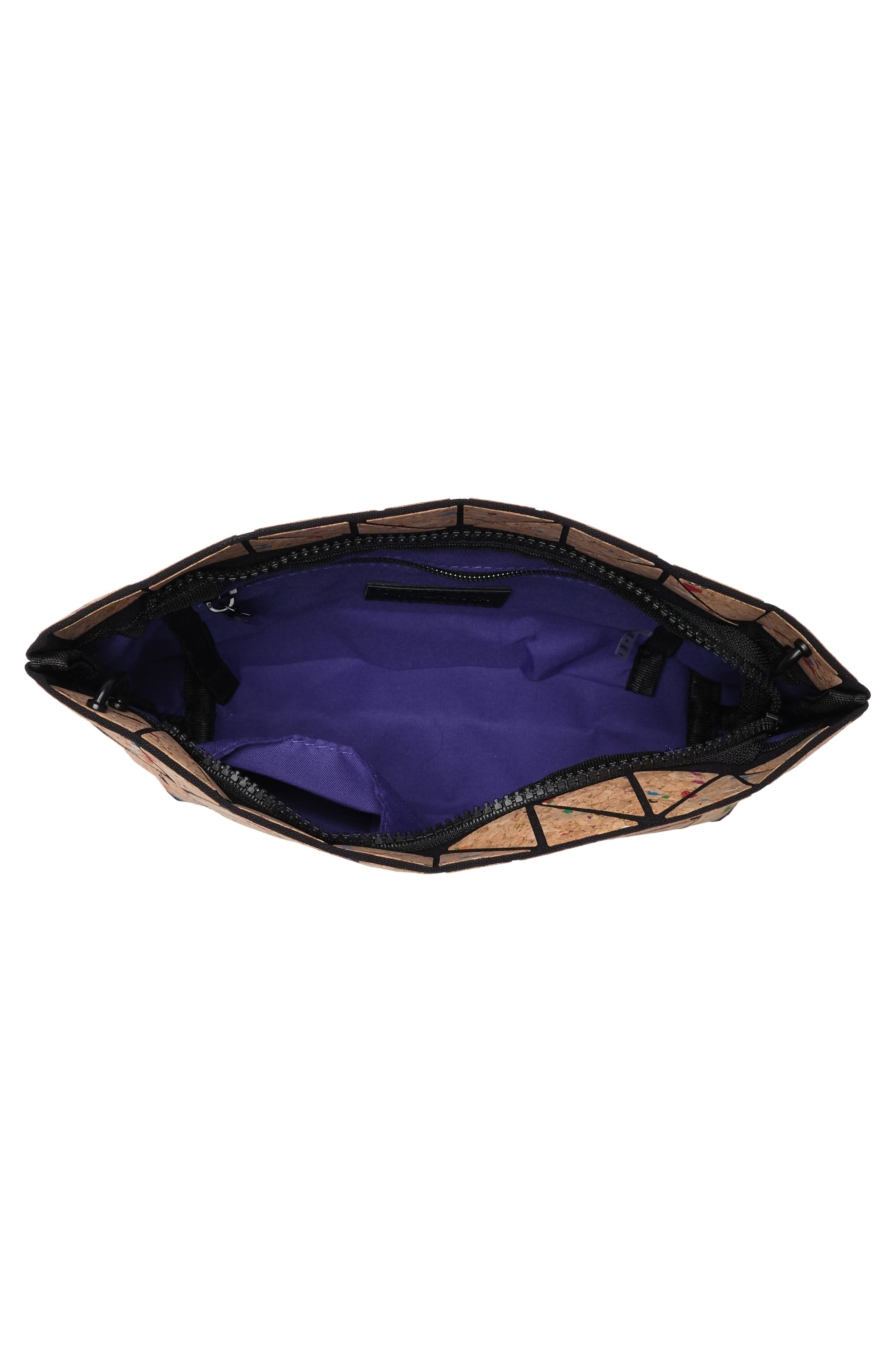 PATRIZIA LUCA Slanted Triangle Convertible Clutch, Alternate, color, Multi Cork