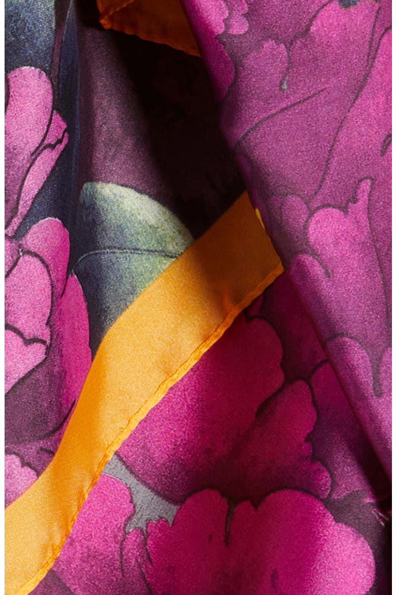 Floral Print Scarf, Alternate, color, PURPLE MULTI