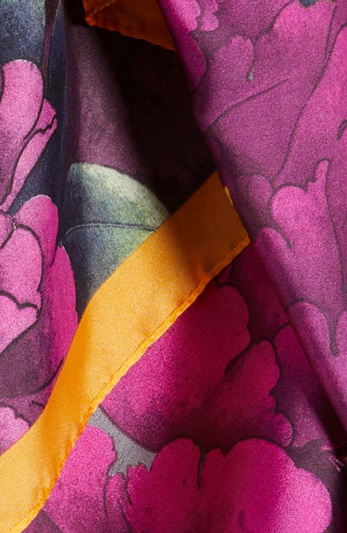 Tasha Floral Print Scarf In Purple
