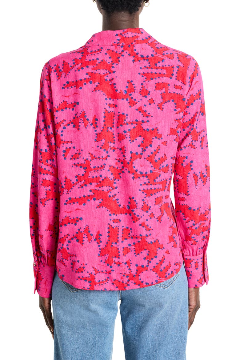 Clashy Petals Shirt, Alternate, color, PINK MULTI