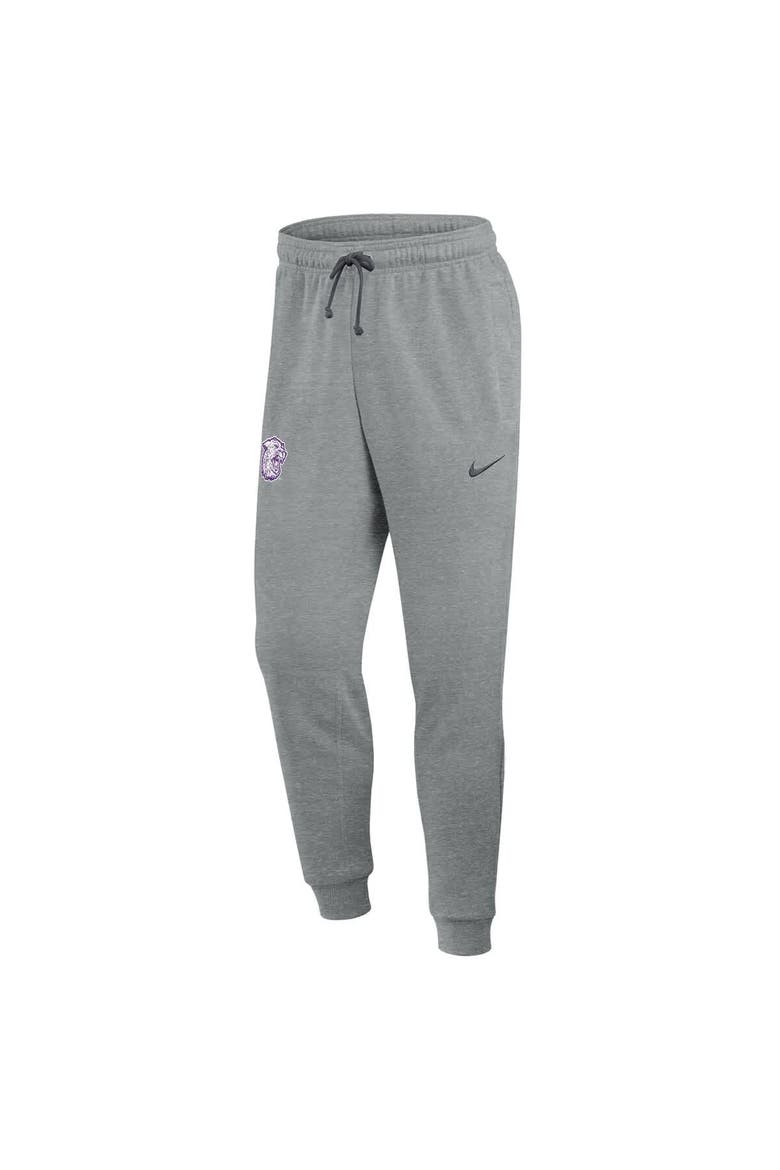 Men's Nike Heather Gray Kansas State Wildcats Basketball Practice Dri-FIT Taper Sweatpants, Alternate, color, Heather Gray
