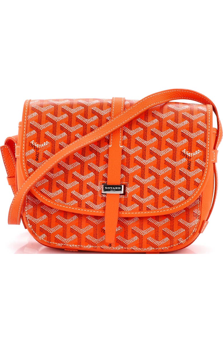Pre-Owned Goyard Belvedere II Messenger Bag Coated Canvas PM, Main, color, Orange
