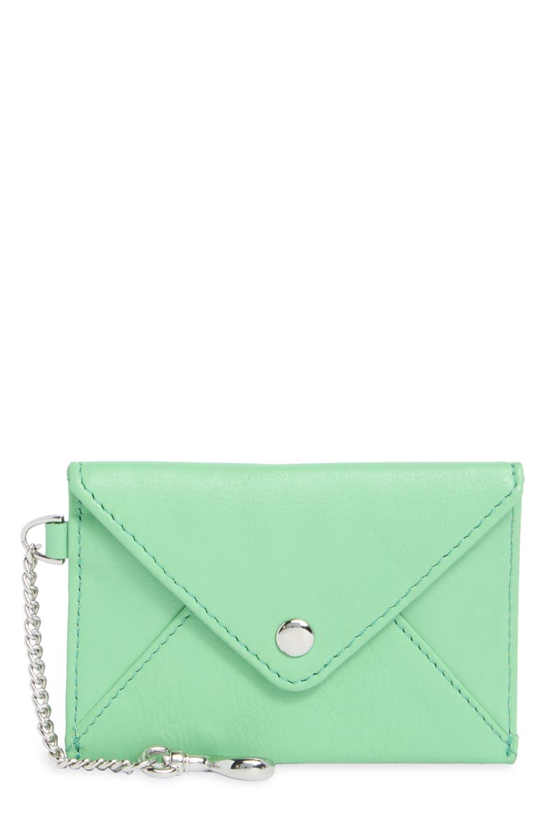 Ashley Leather Pouch, Main, color, ALOE GREEN