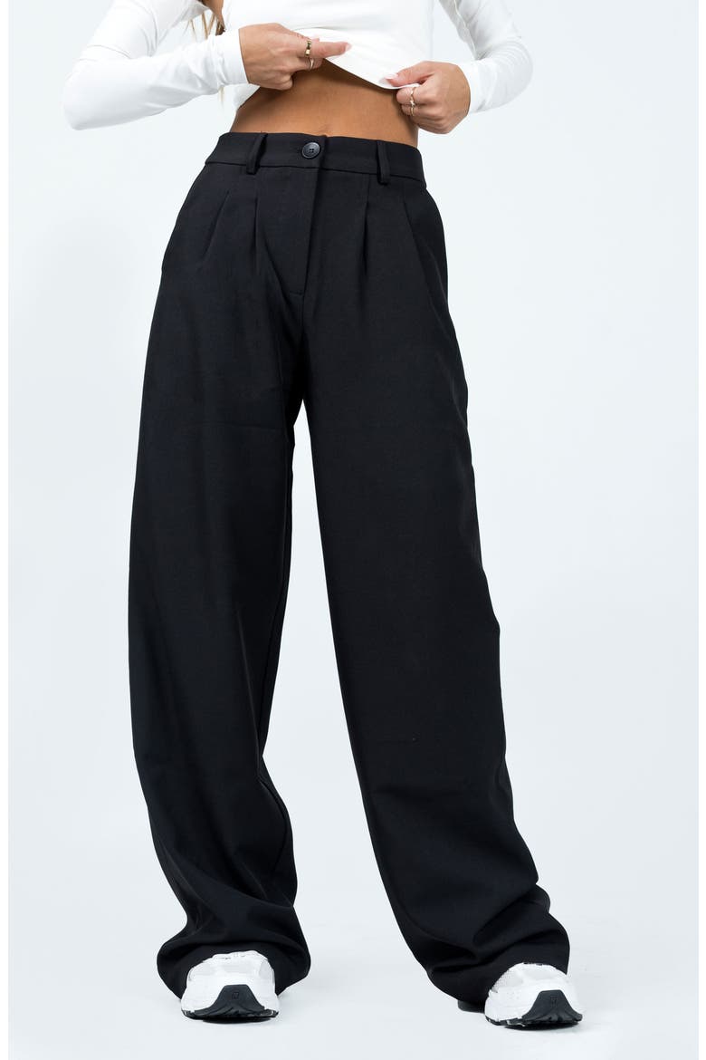 Archer Wide Leg Pants, Main, color, BLACK