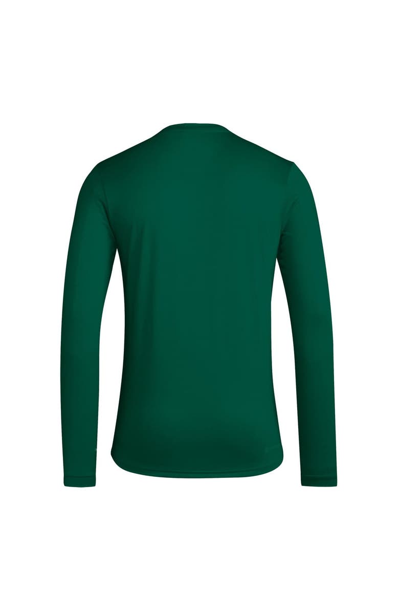 adidas Men's adidas Green Miami Hurricanes Locker On-Court In the Fade AEROREADY Long Sleeve T-Shirt, Alternate, color, Green