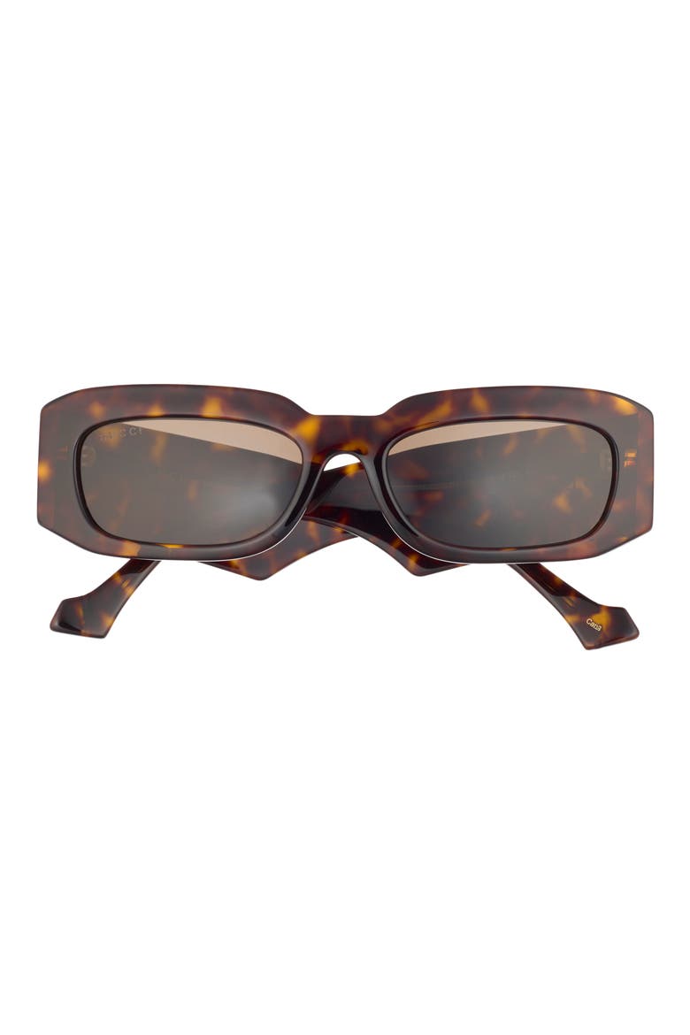 54mm Rectangular Sunglasses, Main, color, HAVANA HAVANA BROWN