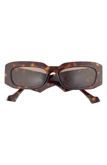 Gucci 54mm Rectangular Sunglasses In Brown