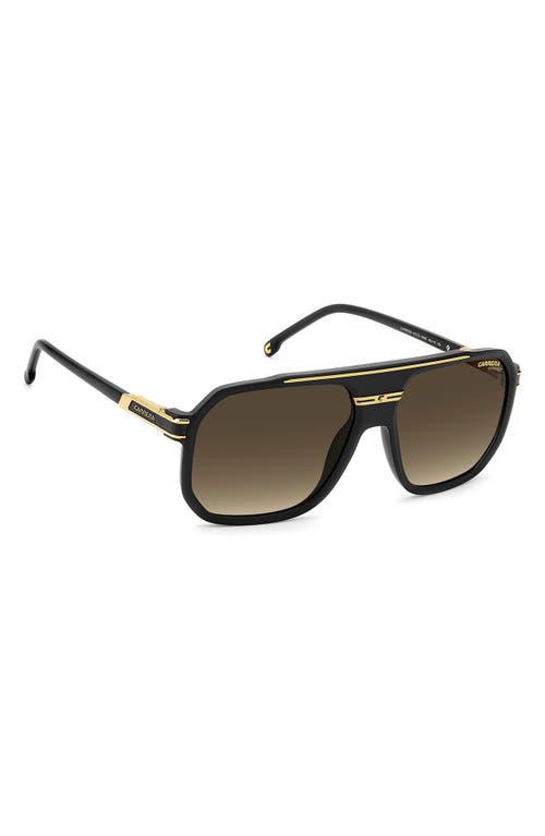 Carrera Eyewear 60mm Rectangular Flat Top Sunglasses