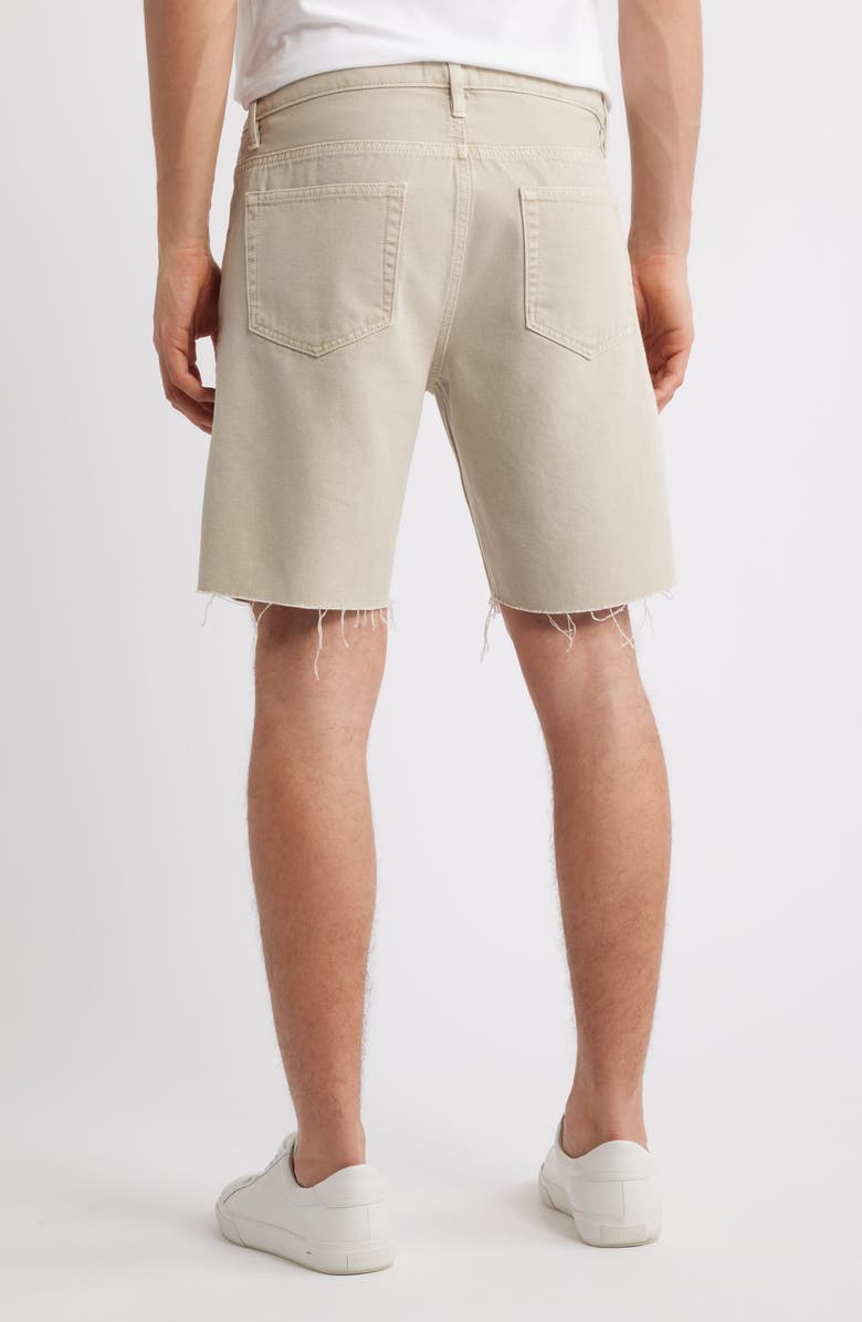 FRAME Raw Hem Relaxed Denim Shorts, Alternate, color, Beach Sand