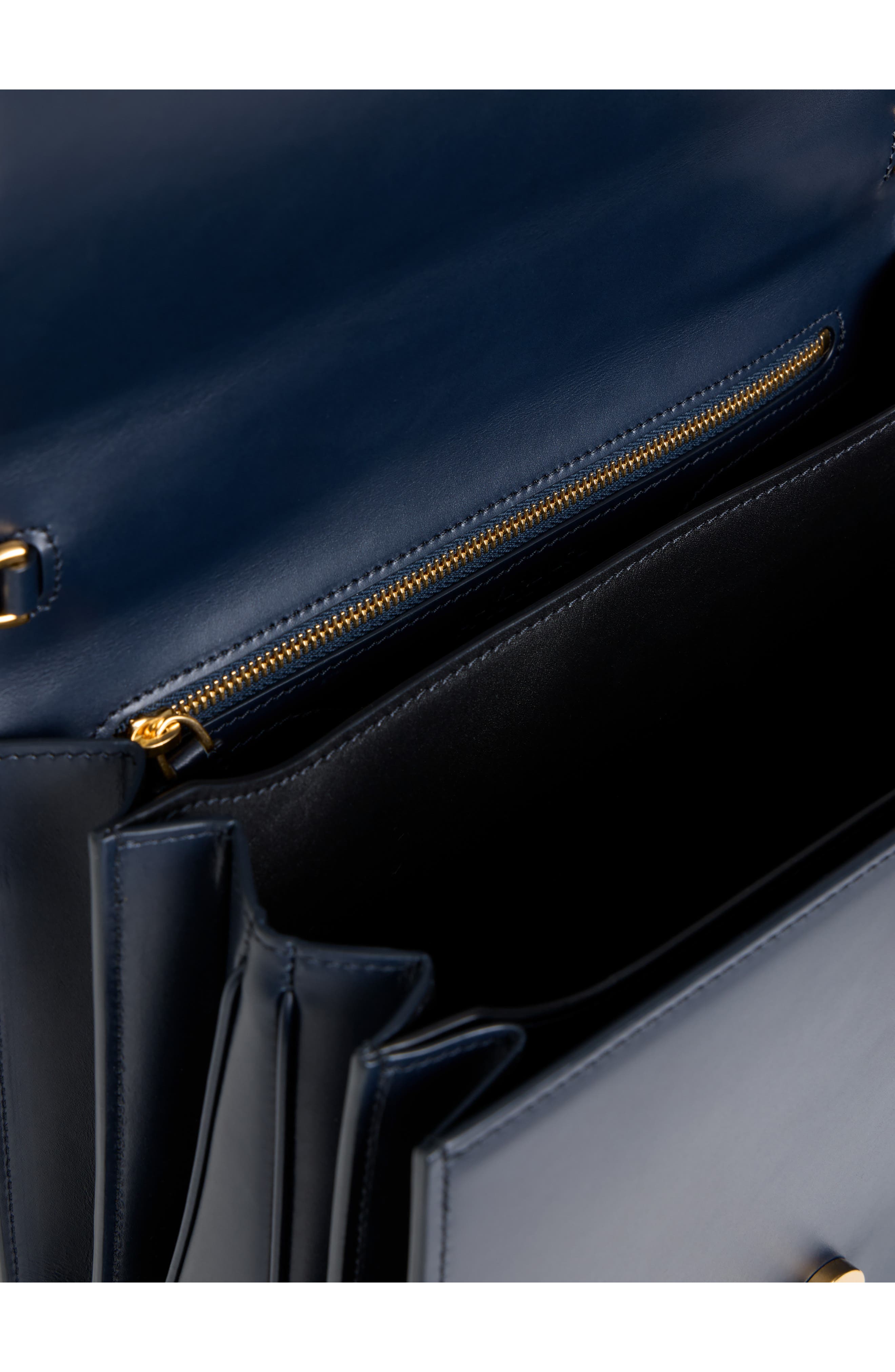 Medium Alice Leather Top Handle Bag, Alternate, color, DENIM