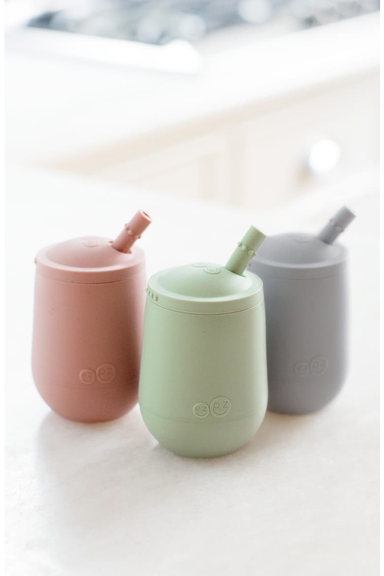 Mini Cup & Straw, Alternate, color, BLUSH