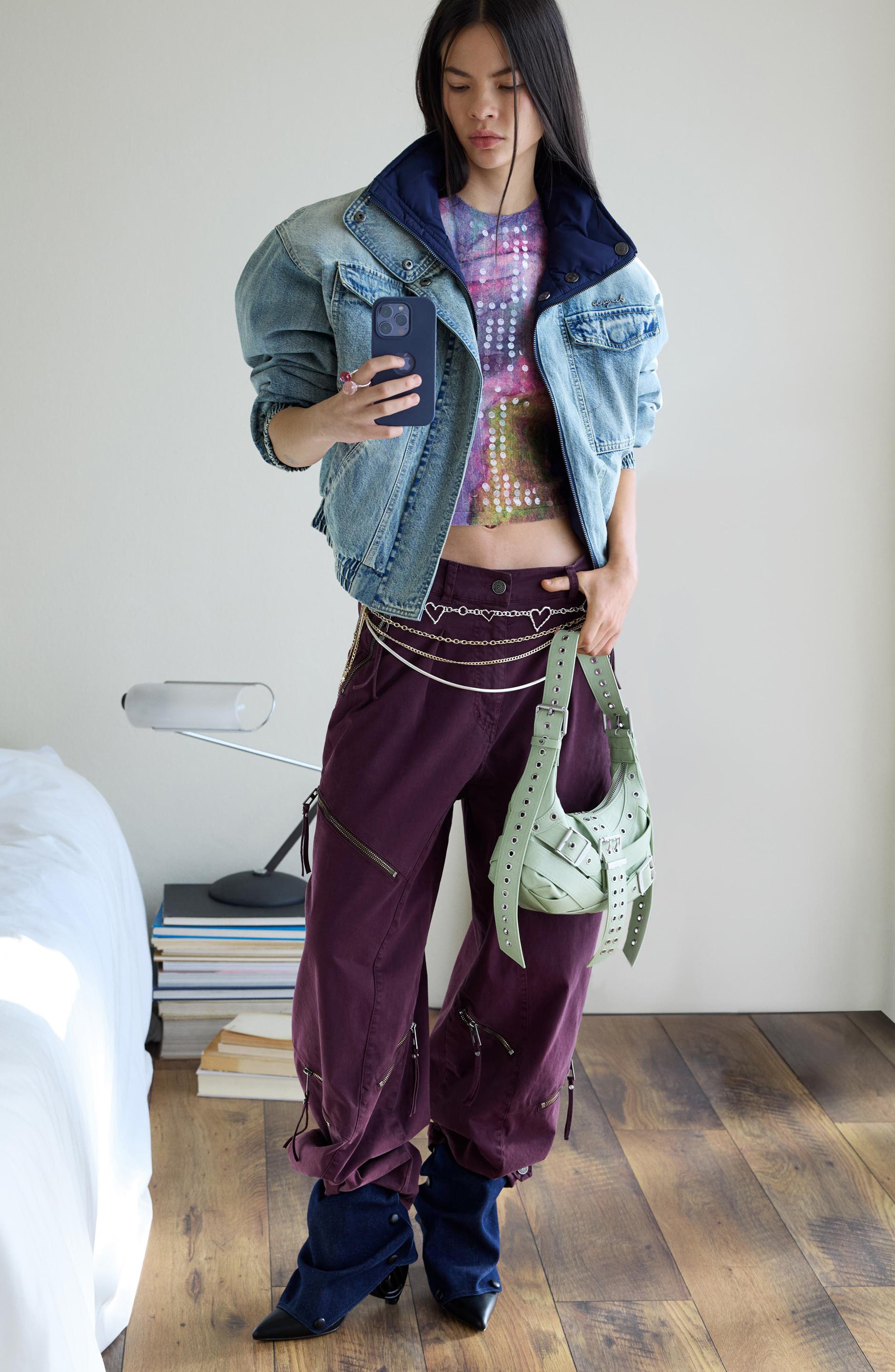 Baggy Zipper Pants - image 2