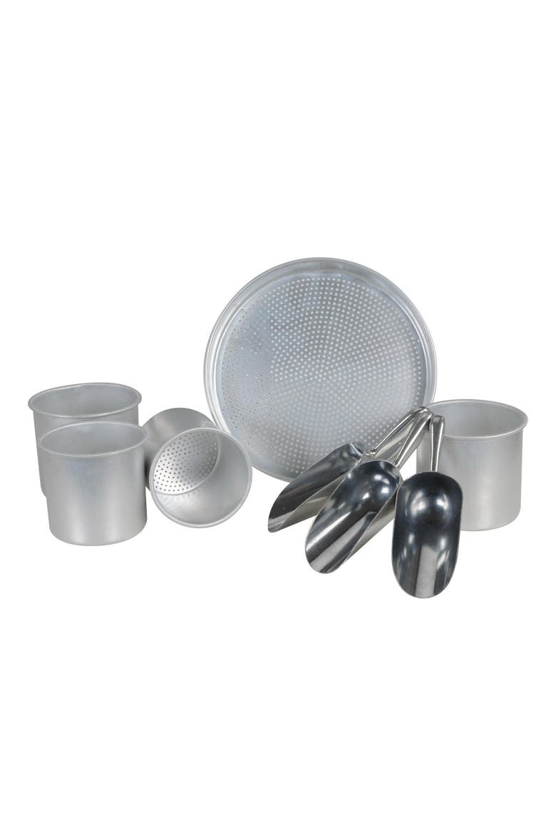 Sand Sifters With Scoops, Main, color, Silver