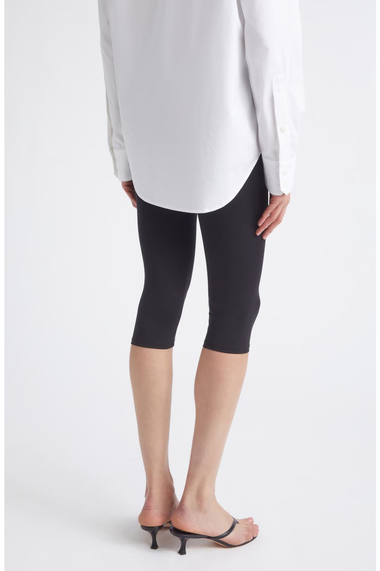 High Waist Capri Pants, Alternate, color, BLACK