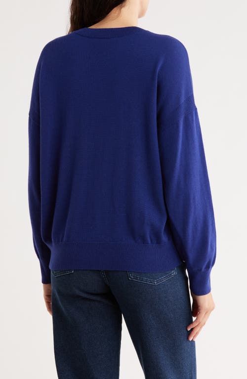 Madewell Birdie Merino Wool Pullover In Blue