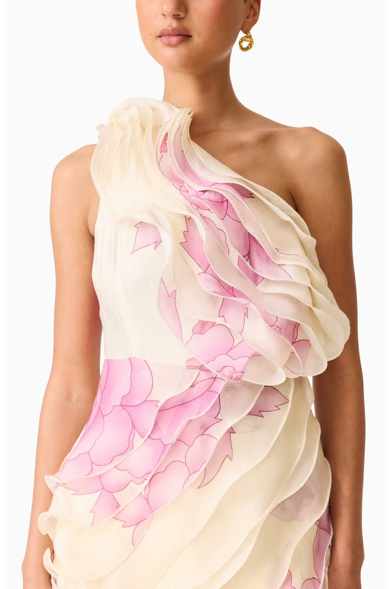 Rova One-Shoulder Minidress, Alternate, color, CREAMPINK