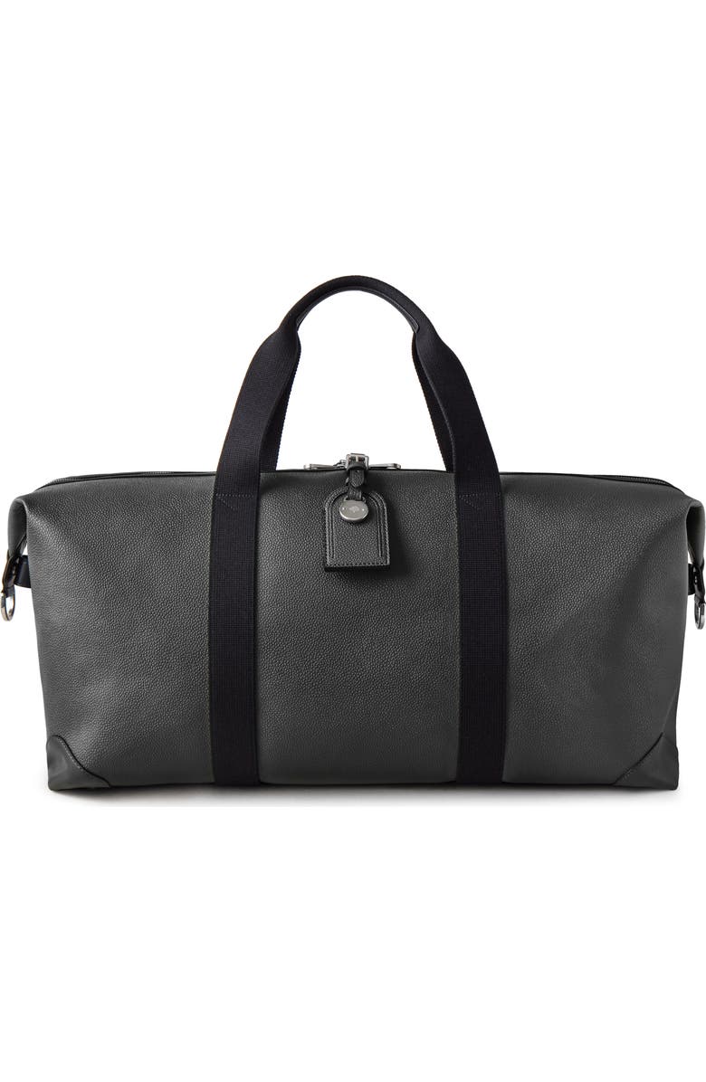 Mulberry Medium Clipper Leather Duffel, Main, color, Black