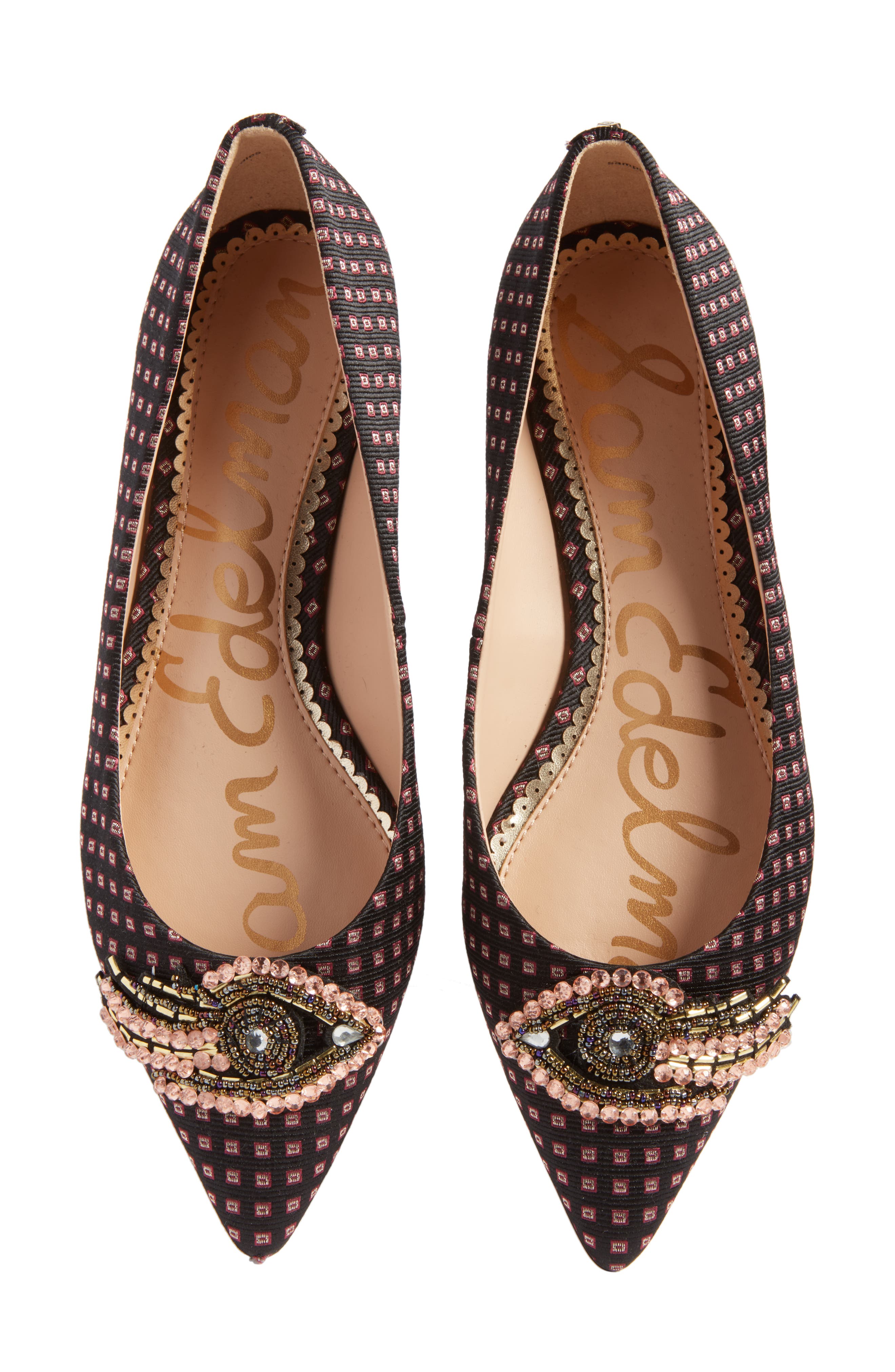 Rafaella Pointy Toe Ballet Flat, Alternate, color, BLACK MULTI