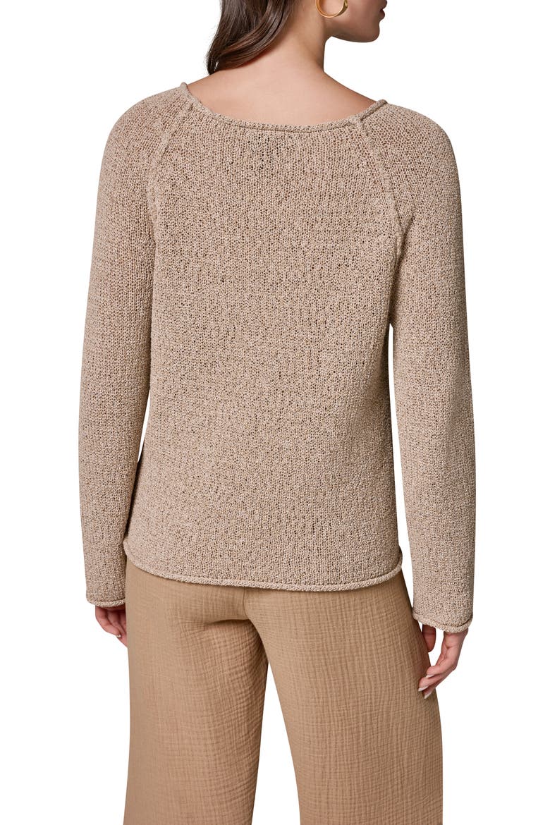 Easy Boat Neck Sweater, Alternate, color, FAWN MULTI
