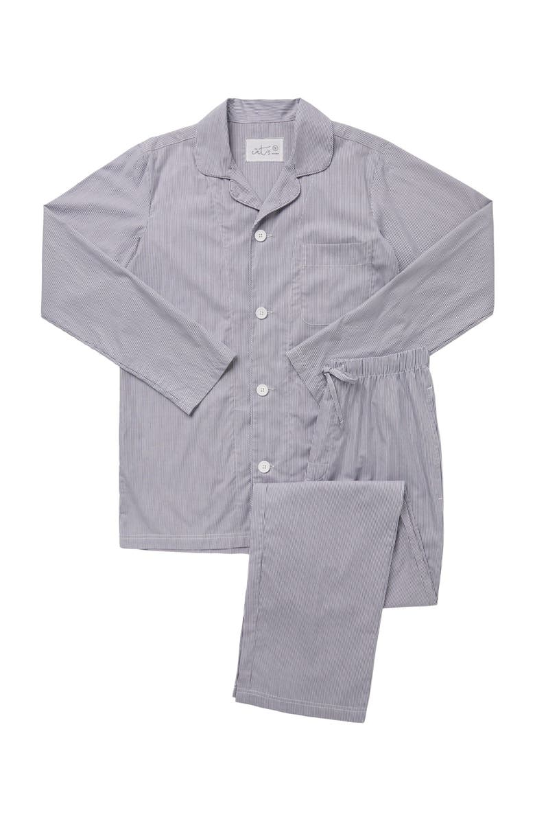 The Cat's Pajamas Men's Luxe Pima Pajama, Alternate, color, West Side Blue