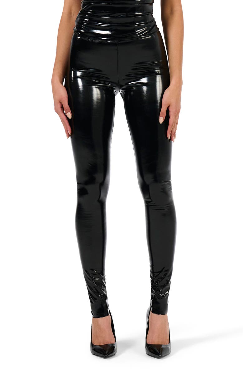 Naked Wardrobe High Waist Faux Leather Leggings Nordstromrack