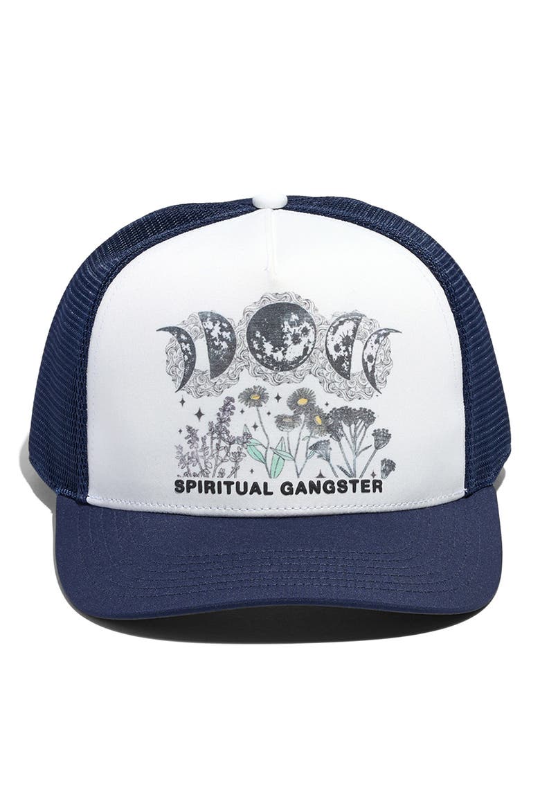 Rewilding Trucker Hat, Main, color, INDIGO