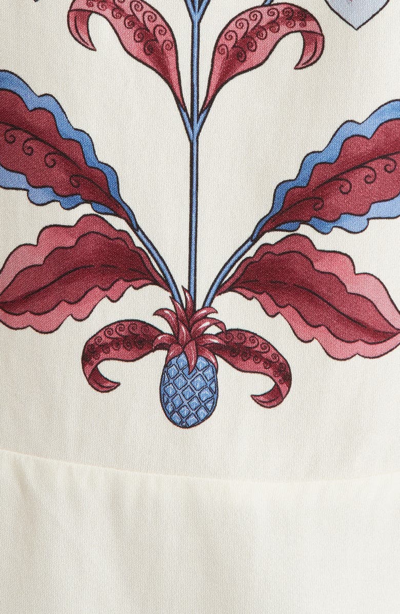 FARM Rio Malu Floral Top, Alternate, color, Off White