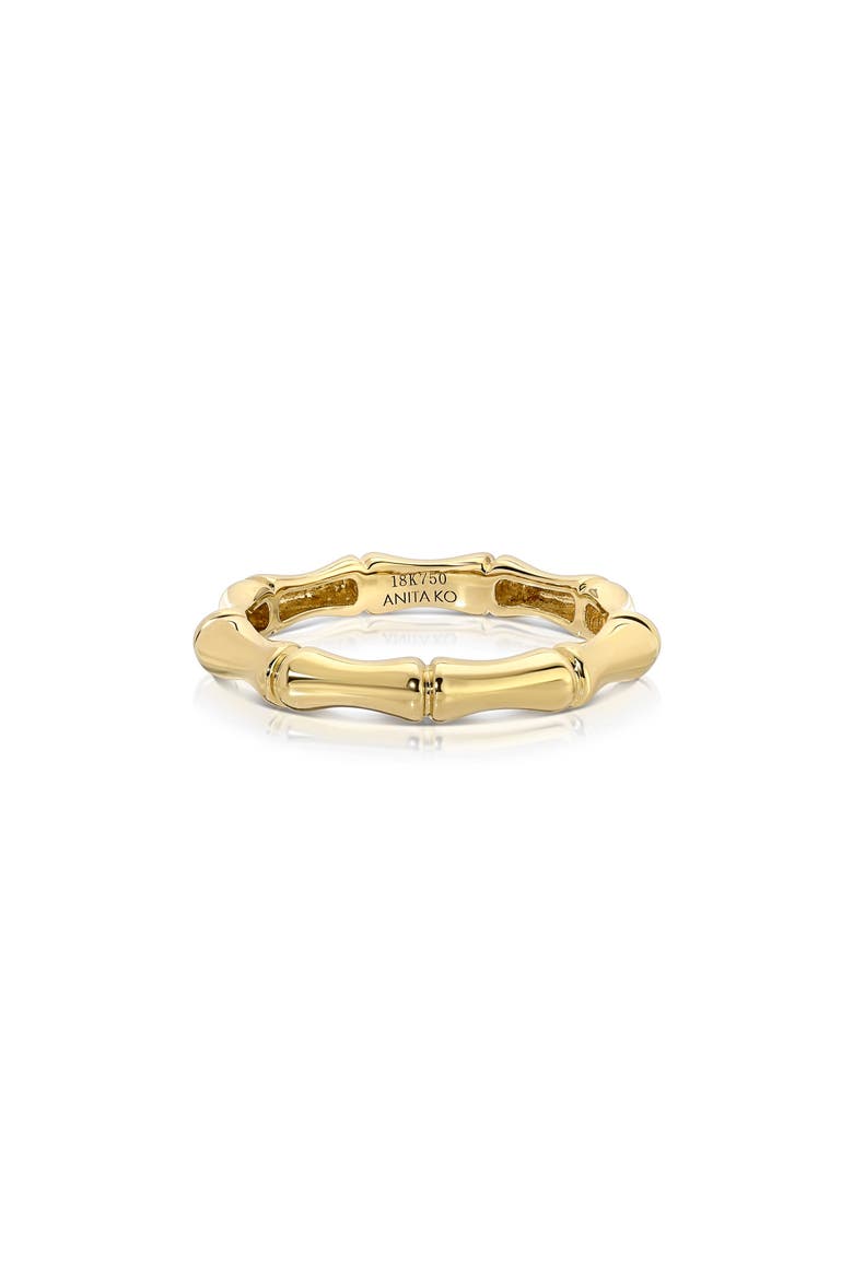 18k Gold Bamboo Band Ring, Main, color, 18K YELLOW GOLD