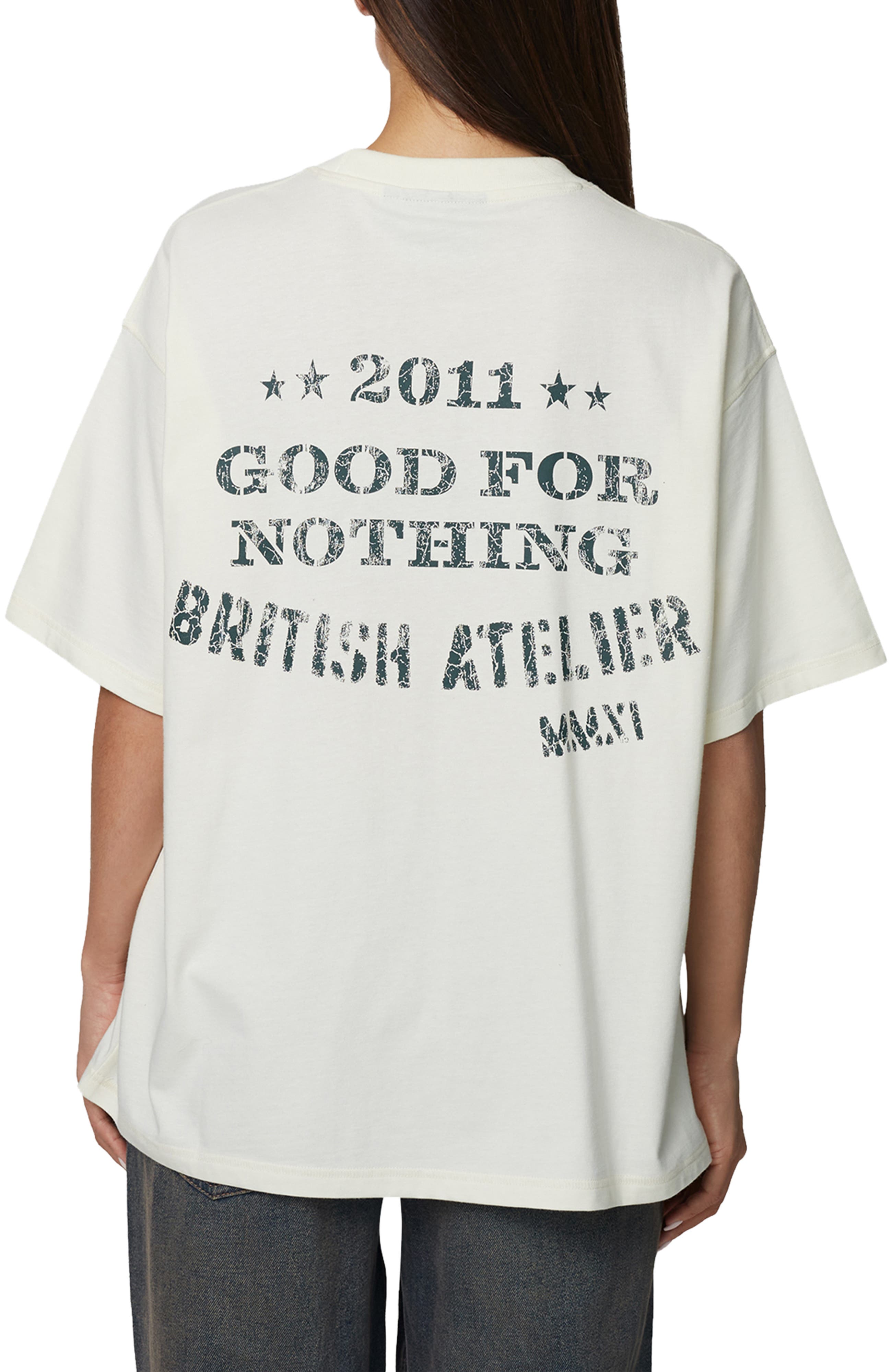 Good For Nothing Oversized Stamp T-Shirt (Women) | Nordstrom
