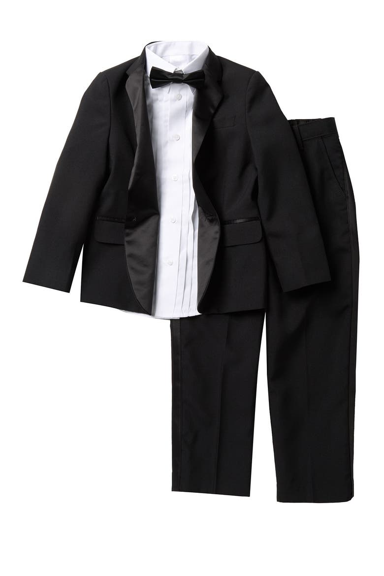 Kids' Tuxedo Suit Set, Alternate, color, 001 BLACK