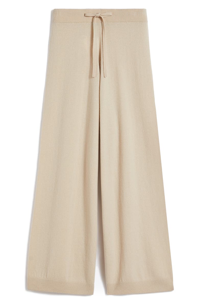 Weekend Max Mara Josef Wide Leg Wool & Cashmere Pants, Alternate, color, Beige