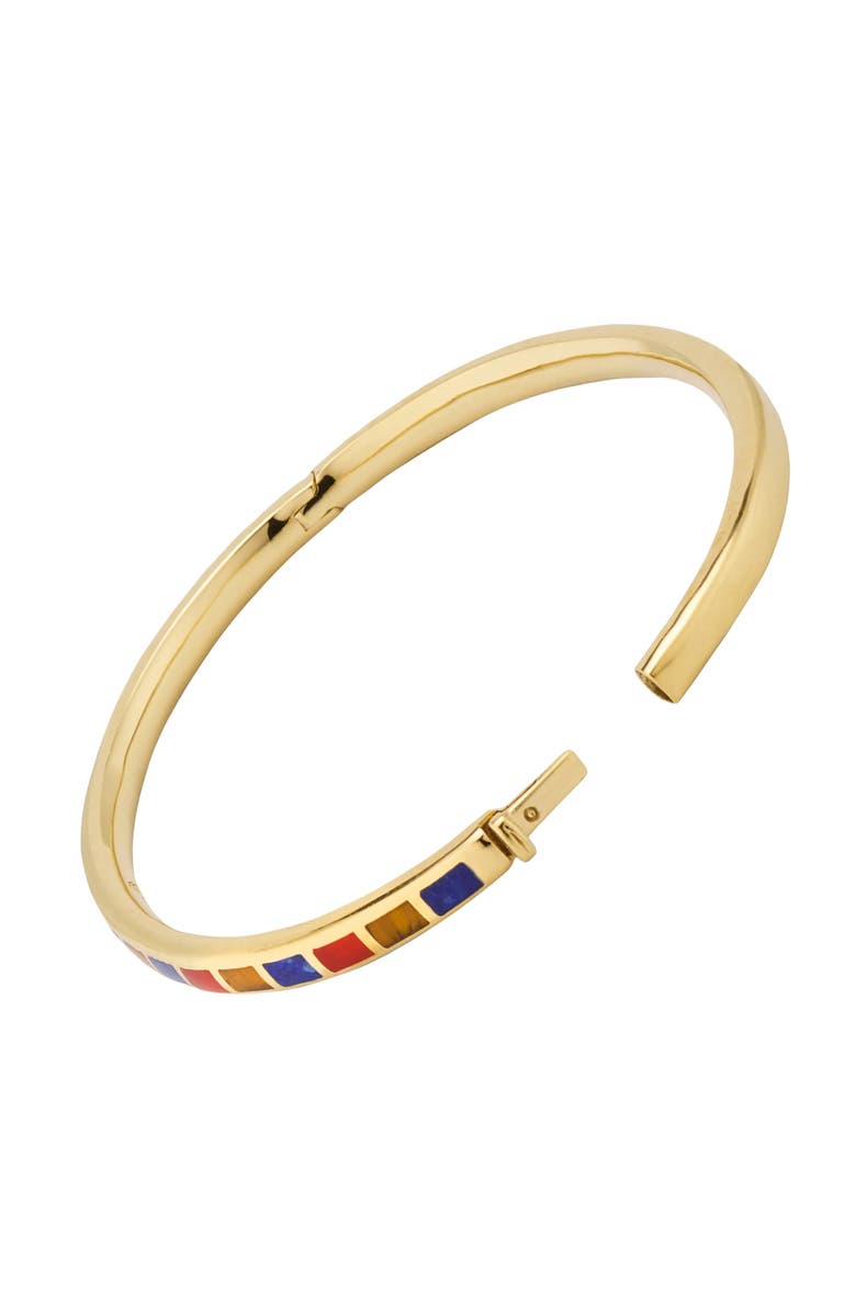 Jan Leslie Dash Bracelet Set In Sterling With 18K Gold Overlay, Alternate, color, Multi Color