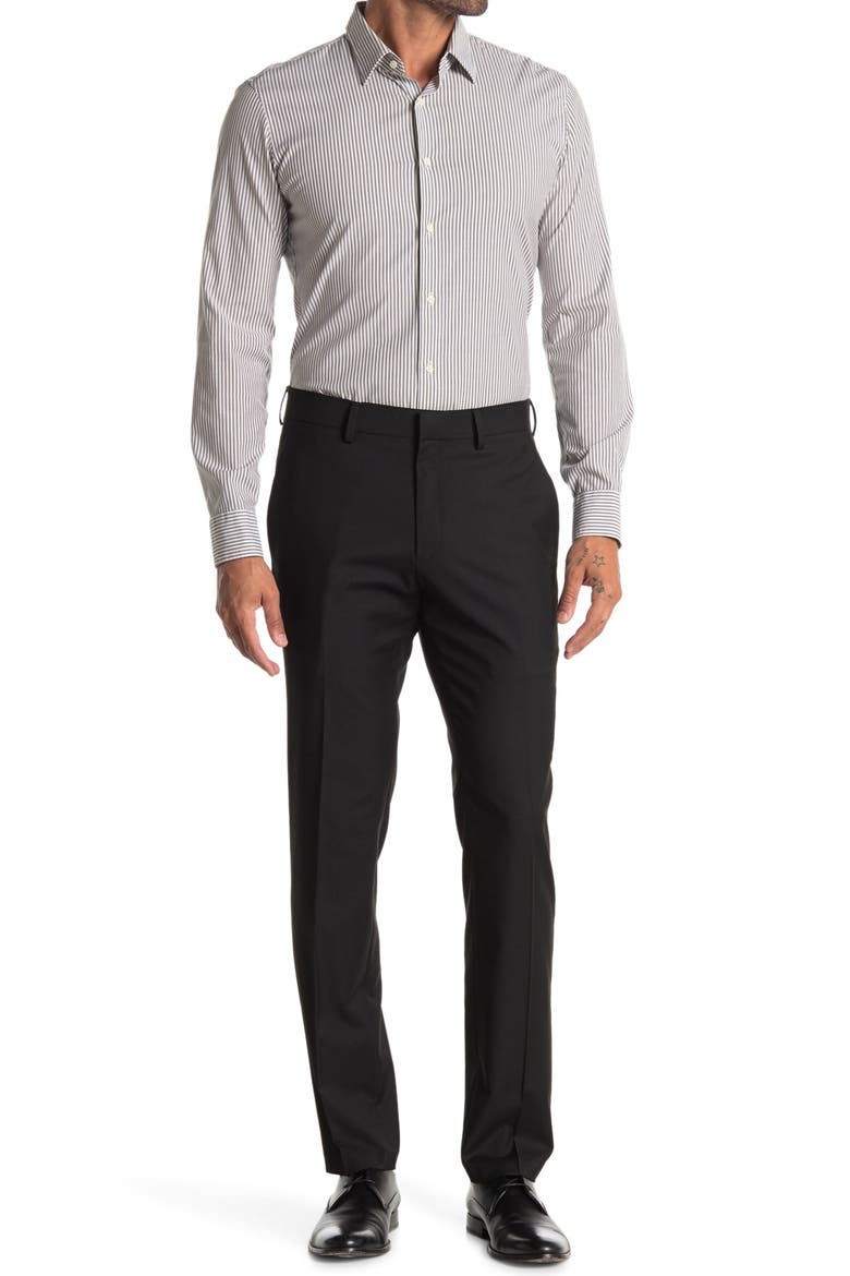 Kenneth Cole Reaction Men's Slim-Fit Stretch Premium Textured Weave Dress Pants