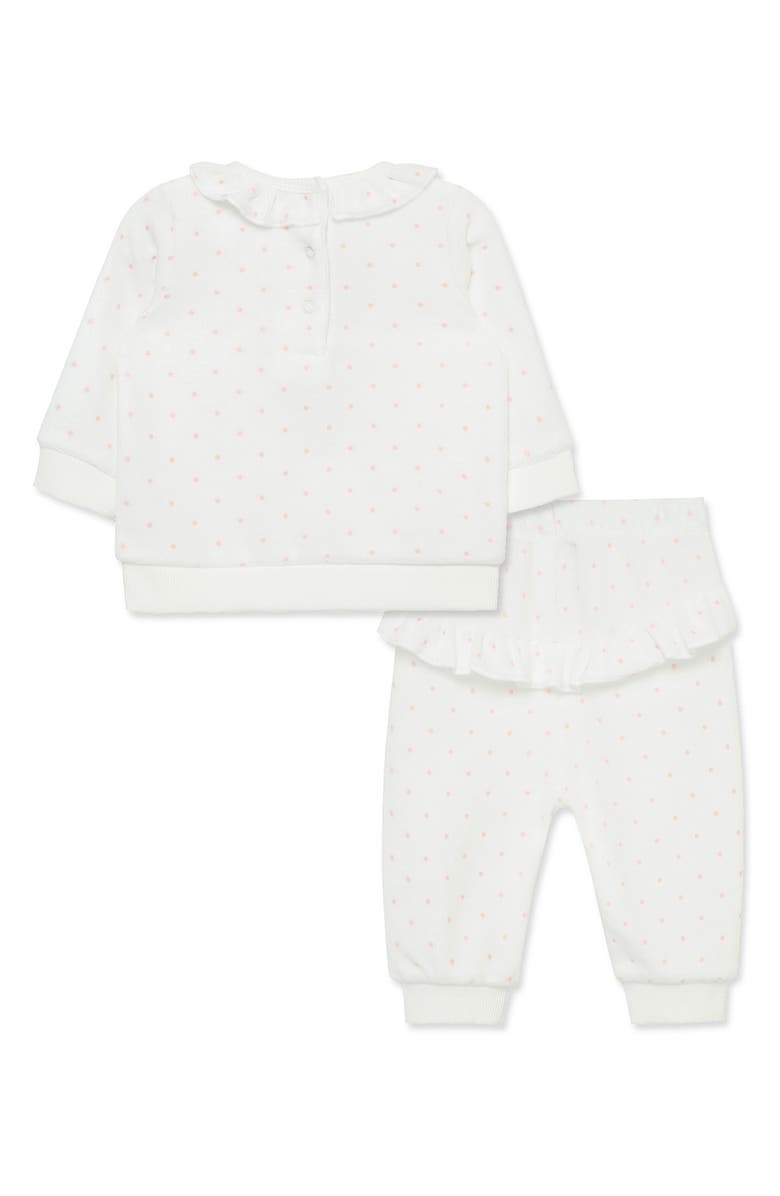 Little Me Sweet Bear Velour Top & Leggings Set, Alternate, color,