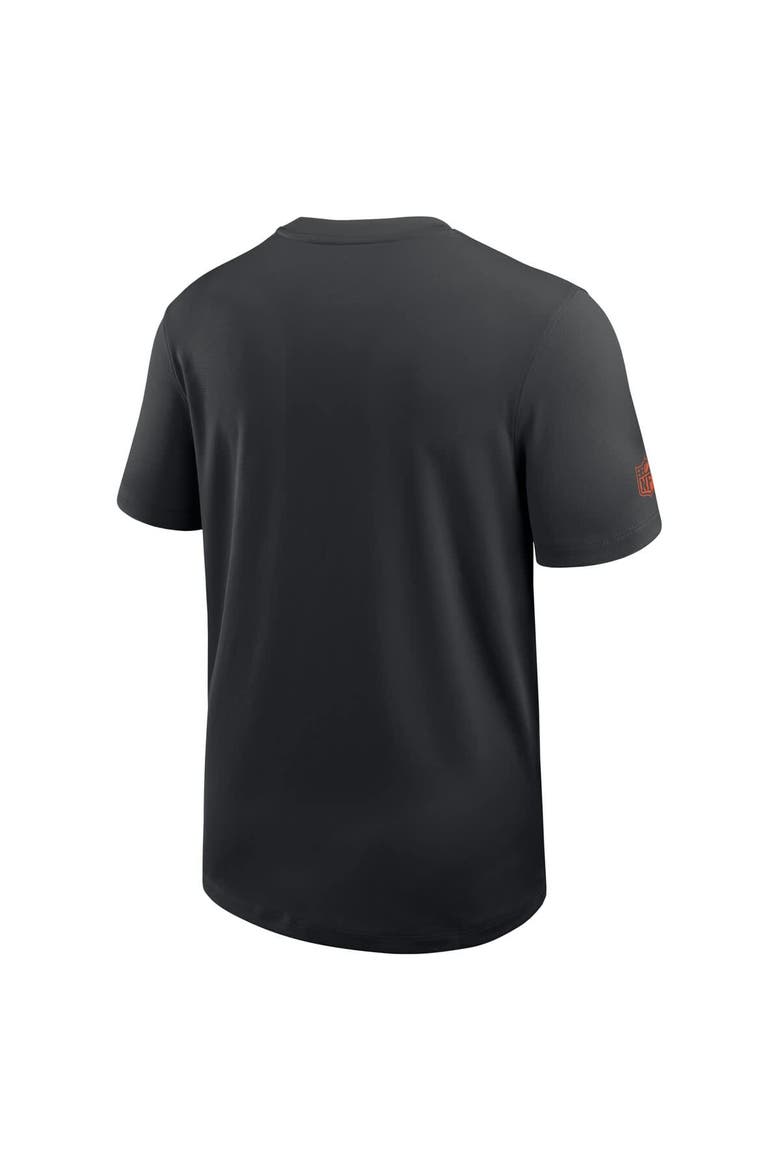 Men's Nike Black Cincinnati Bengals Sideline UV Performance Coach Shirt, Alternate, color, Black