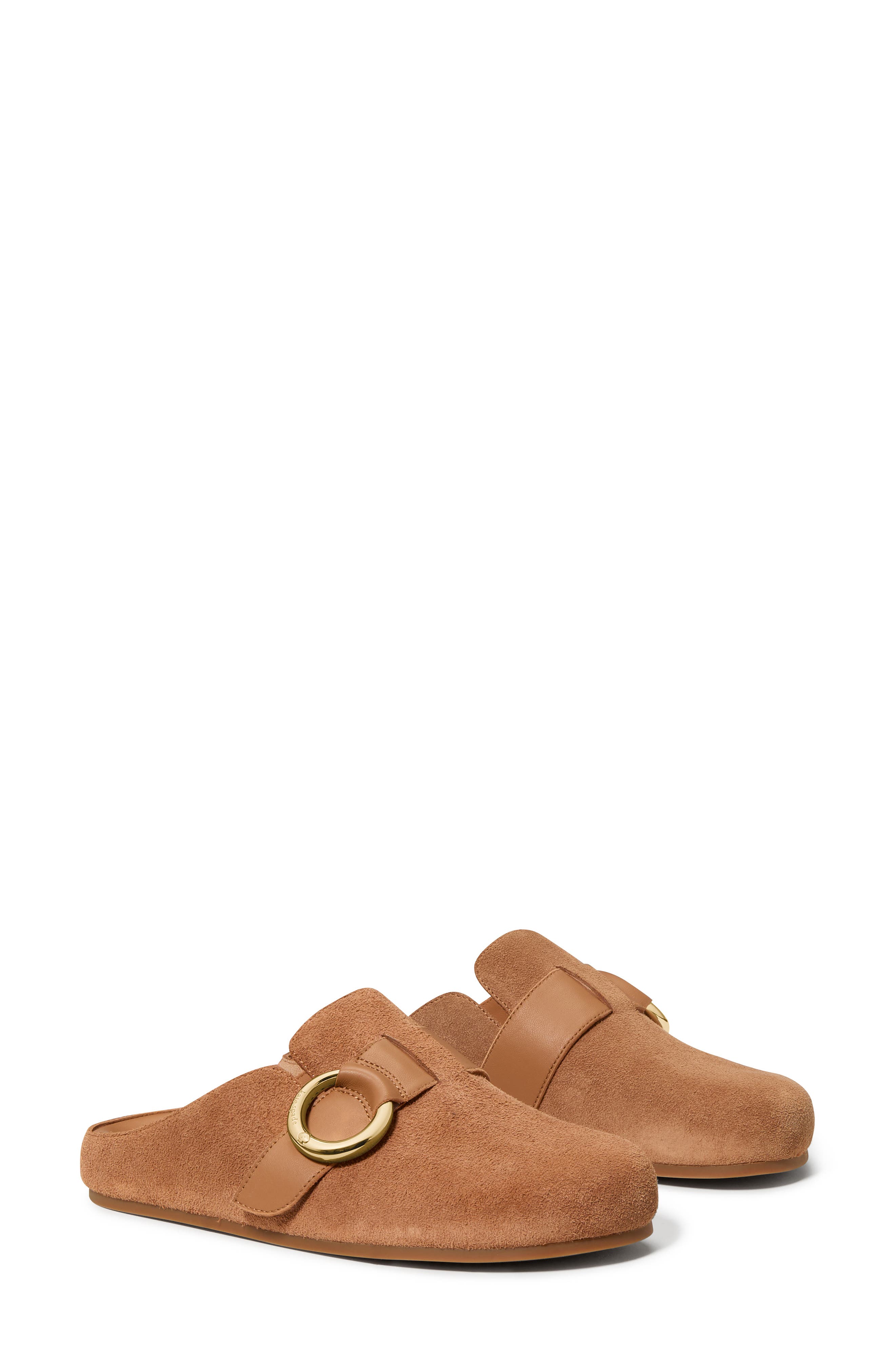Kate Spade New York halo suede clog, Alternate, color, Bungalow