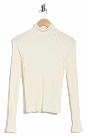 Layered Rib Turtleneck Top