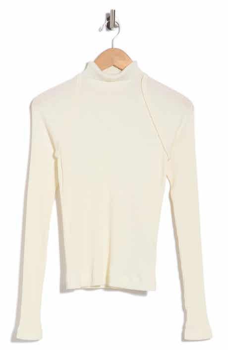 Layered Rib Turtleneck Top