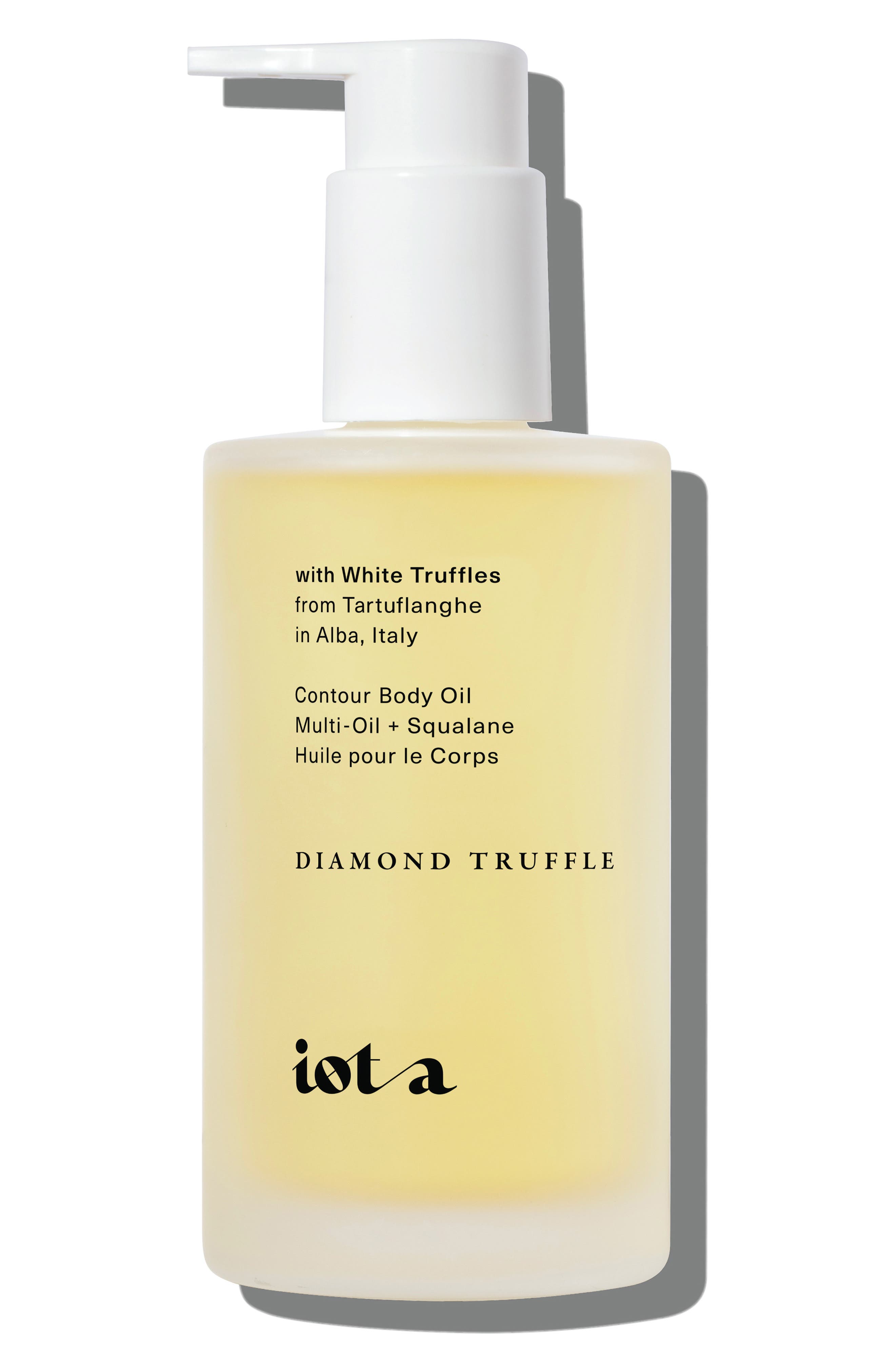 Iota Diamond Truffle Contour Body Oil in White at Nordstrom, Size 5 Oz