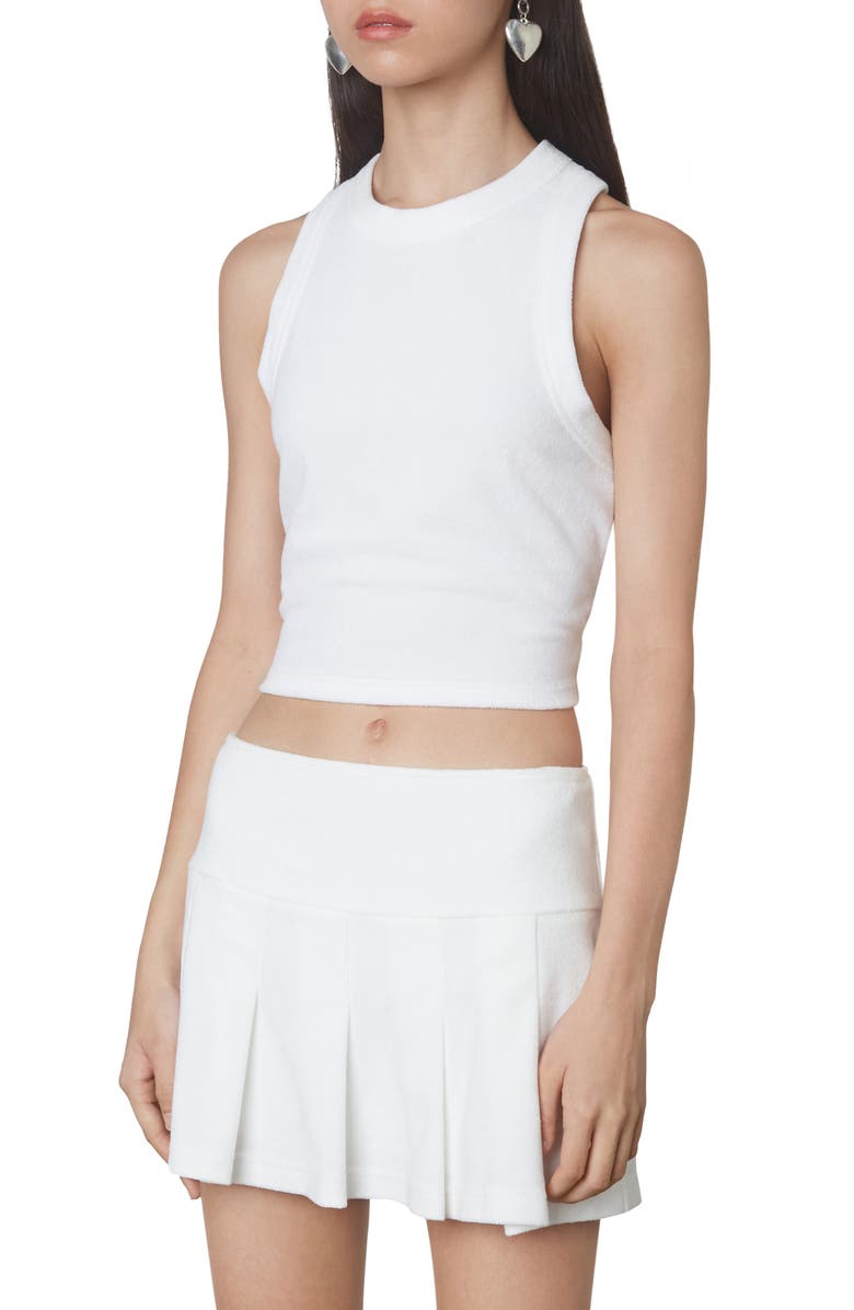 Nia Lucerne Terry Tank Top, Alternate, color, White