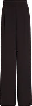 ST. JOHN Satin Back Crepe Wide Leg Pants