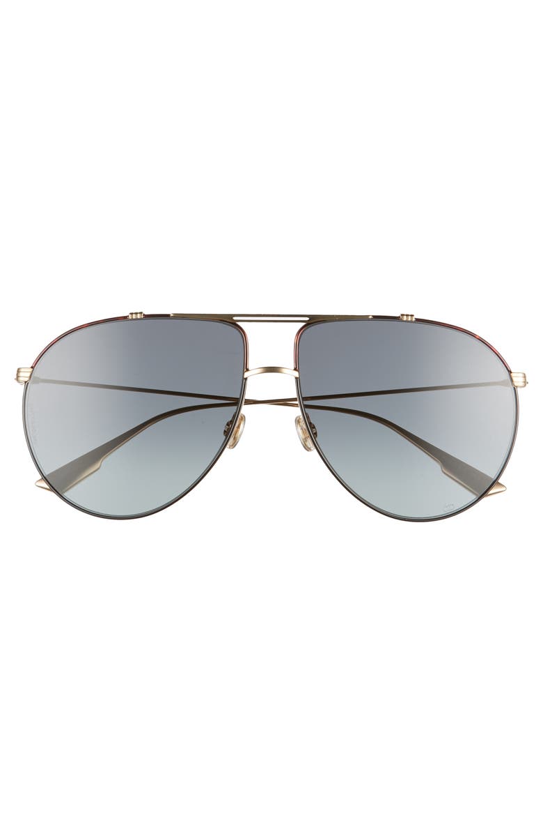 DIOR Christian Dior Monsieur 63mm Oversize Aviator Sunglasses, Alternate, color, 