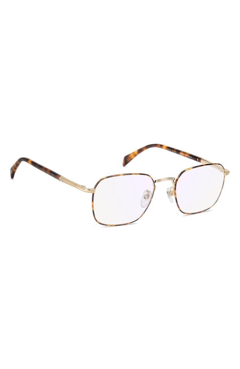David Beckham Eyewear 52mm Square Optical Glasses, Alternate, color, 